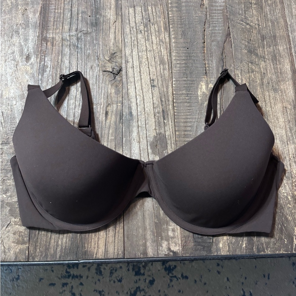 SKIMS Fits Everybody T-shirt Demi Bra Espresso 38DD